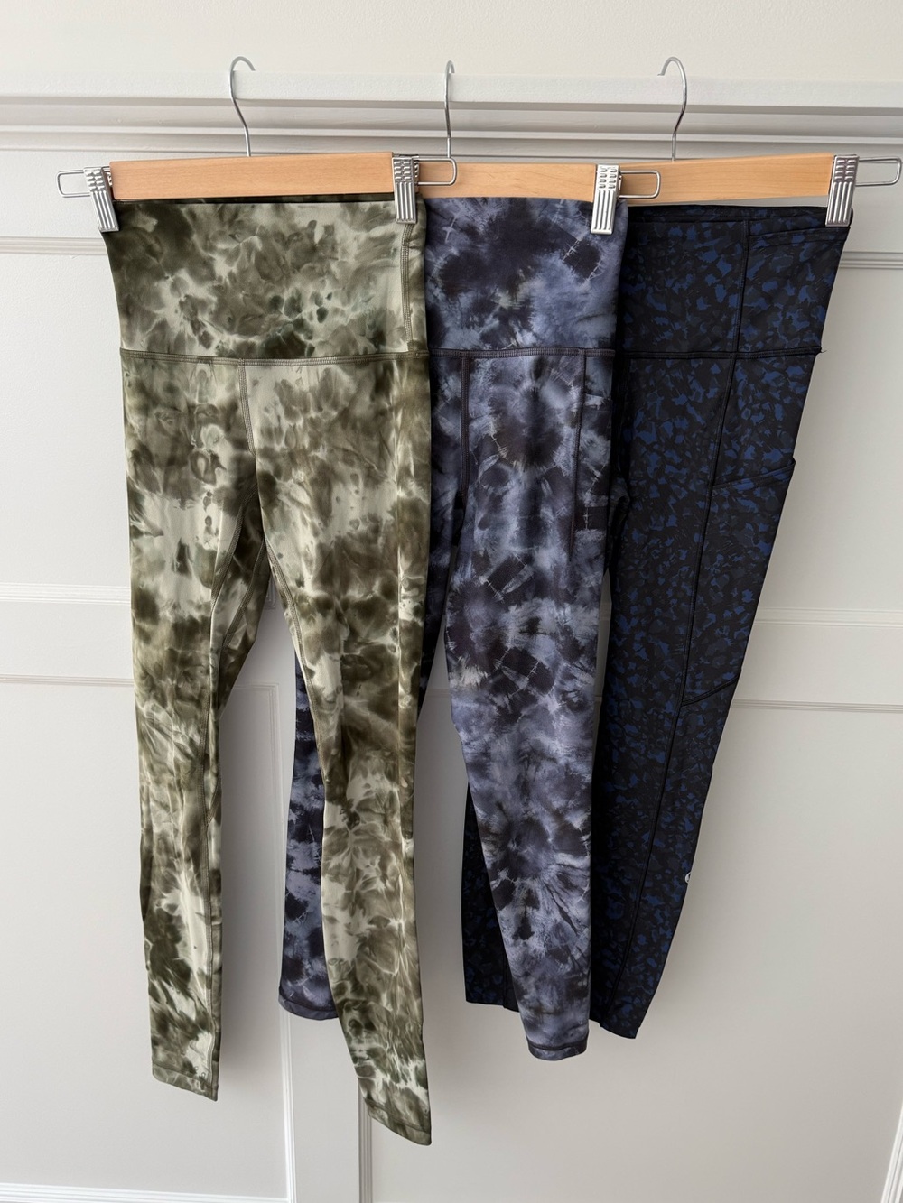 Bundle of 2 Lululemon and 1 Athleta fun print leggings